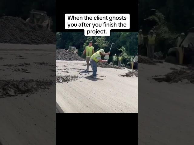 When the client disappears after you finish the project