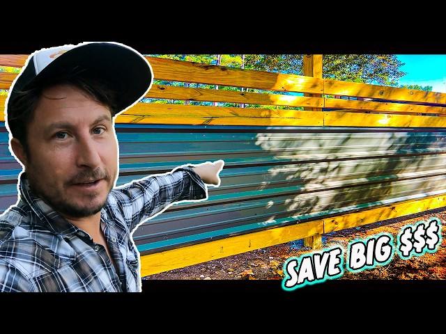 CHEAPER-FASTER- BETTER FENCE??? Try THIS! (DIY Custom Fence Build)