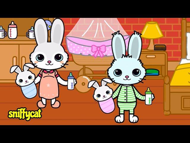 The Bunny Family's Day at the Farm | Yasa Pets