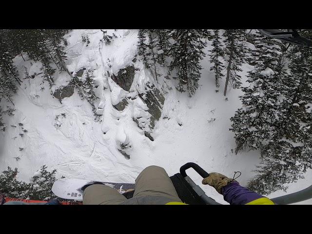 Biggest Ski Cliff Jump Brighton Ski Resort