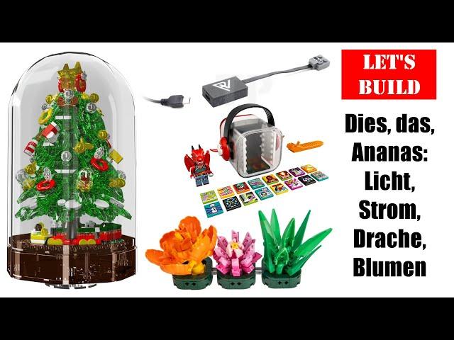 Let's build: Dies, das, Ananas: Licht, Strom, Drache, Blumen