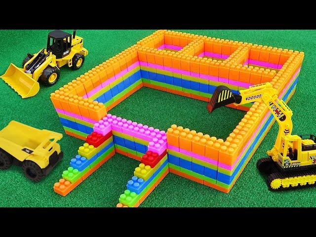 Construction vehicles Truck Excavators Blocks Toy for Kids
