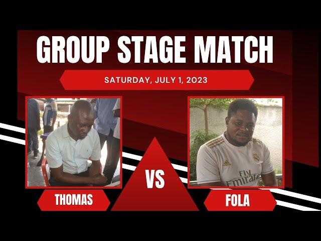 Thomas Vs Fola | Group stage Match kdraughttv competition