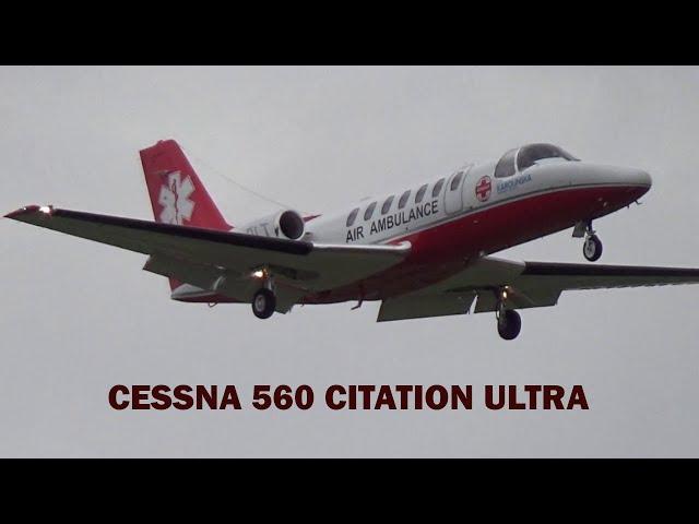 Cessna 560 Citation Ultra Grafair landing on EPRZ Rzeszów-Jasionka Airport