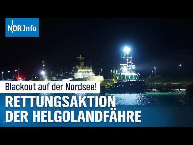 Blackout auf der Nordsee: Helgolandfähre nach Stromausfall manövrierunfähig | NDR Info