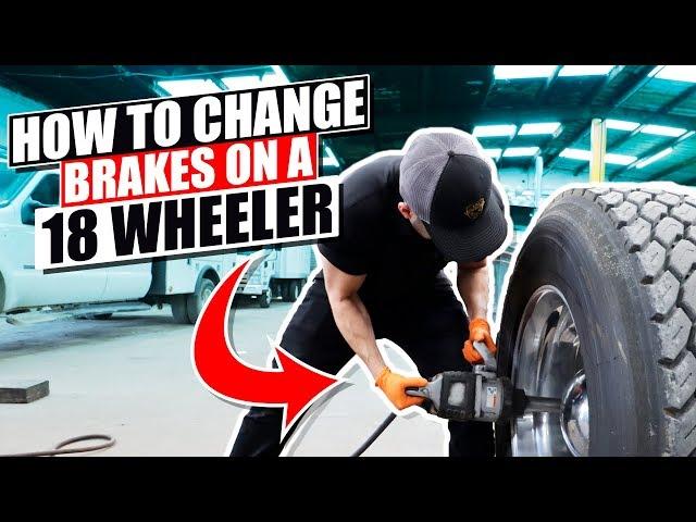 How to change brakes on a 18 Wheeler/How to change brakes on a semi/ Changing brakes on a semi truck