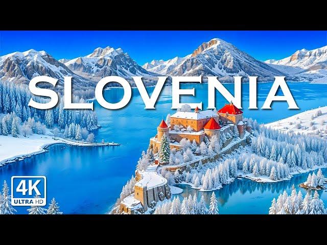 Winter Slovenia 4K Ultra HD • Stunning Footage Slovenia , Scenic Relaxation Film with Calming Music