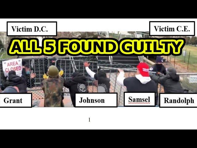 Ryan Samsel Guilty - James Grant Guilty - Paul Johnson Guilty - Steven Randolph Guilty