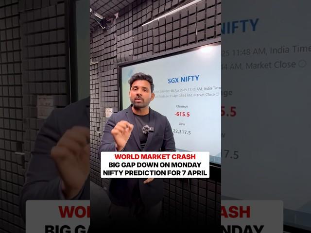 World Market Crash | Big Gap Down on Monday | Nifty Prediction for 7 April