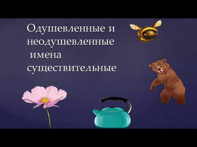 Одушевлённые и неодушевленные существительные. Русский язык 2 класс
