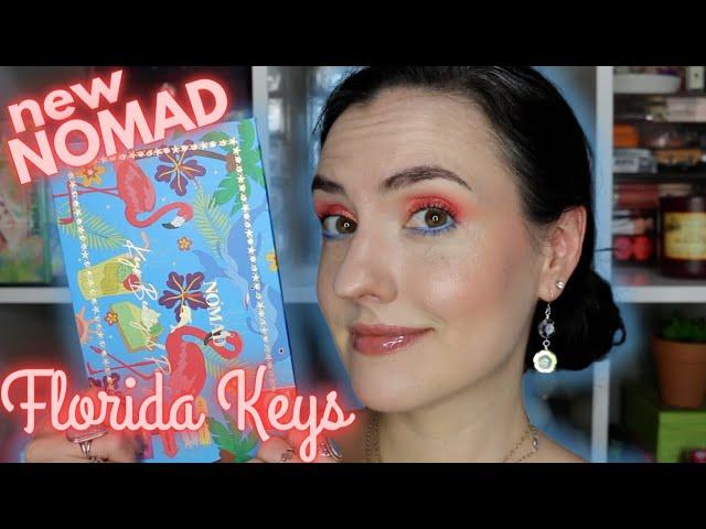 NEW Nomad Florida Keys Palette | Keys Beachy & Peachy Palette Swatches, Tutorial & Review