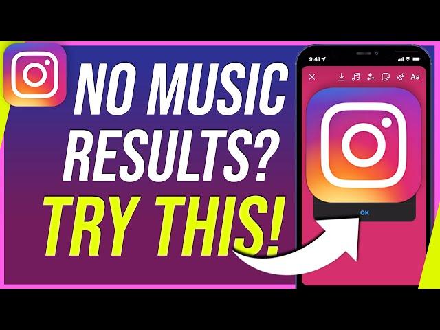 No Music Results Found in Instagram Story - This is the Fix