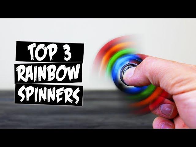 TOP 3 DIY RAINBOW FIDGET SPINNERS