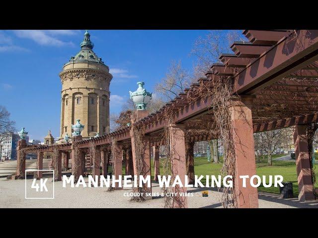  Mannheim Midday Walk | Cloudy Skies & City Vibes ️ 