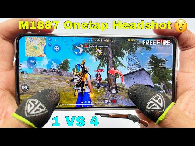 Poco x3 pro free fire gameplay test 2 finger handcam m1887 onetap headshot 120Hz display smoothaf