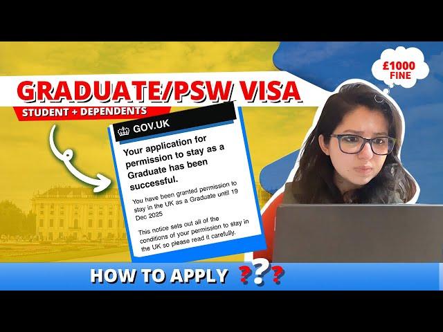 Easily apply for PSW (Graduate visa) in the UK| Hindi