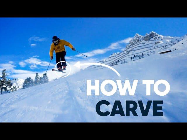 How To Carve On Skis | Moving from skidded to carving turns for intermediate skiers