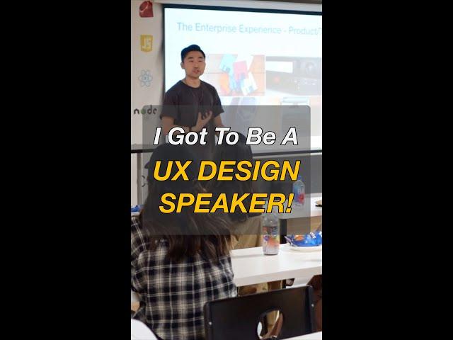 I Got To Be A UX Design Speaker! #shorts