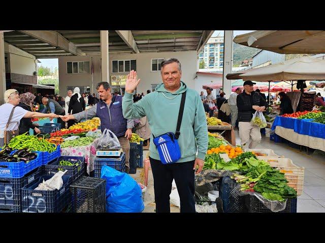 Обзор рынка в Аланье: цены на сезонные фрукты и овощи. Жизнь в Турции как она есть...