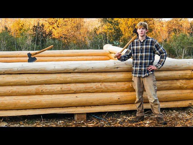 I'm Building My First LOG CABIN With No Experience & Building a New Small Cabin | EP 9