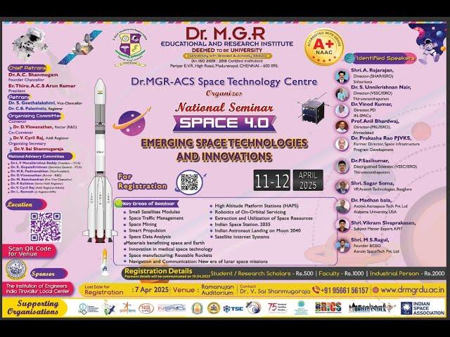 National Seminar“Space 4.0–Emerging Space Technologies and Innovations" on 12-4-25(Day2 Session-4)