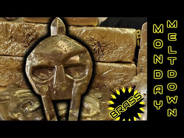 Monday Meltdown |  Melting Brass Shell Casings Into BEAUTIFUL Ingots Trash to Treasure