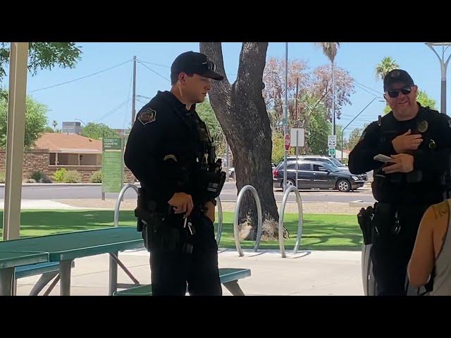 Mesa PD, wanting to help the homeless to jail literally
