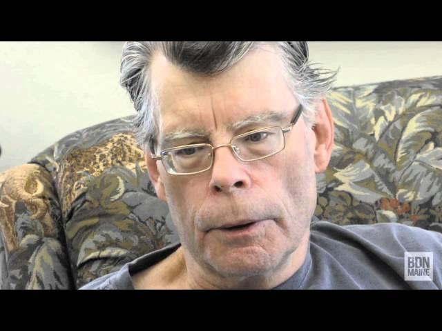 Stephen King talks about his writing process during an interview with the Bangor Daily News.