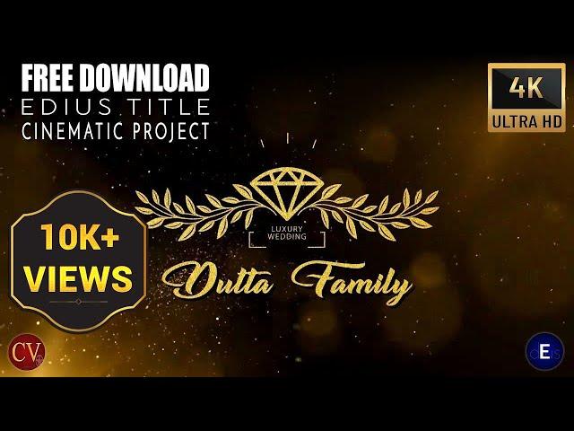 edius title project free download 2024 | Golden Grow | 4K