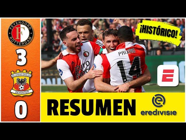 ¡HISTÓRICO! SANTIAGO GIMÉNEZ Y FEYENOORD, CAMPEONES DE LA EREDIVISIE. Chaquito anotó | Eredivisie