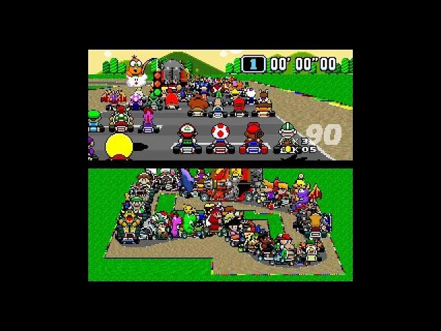 Super Mario Kart... with 101 players! (Fan-Made)