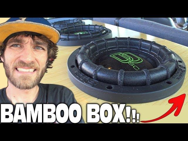 BAMBOO Subwoofer Box & HUGE Speaker Wire!?!? CRAZY Car Audio System Install w/ HCCA Subwoofers