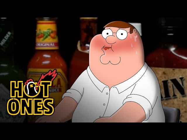 Peter Griffin Bares It All While Eating Spicy Wings | Hot Ones