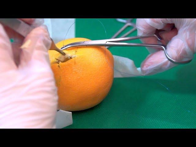 ‍️ ASMR Surgery On Orange  *satisfying*