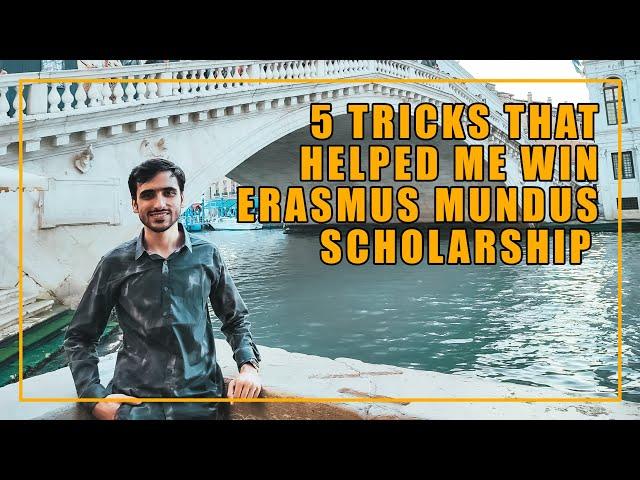 5 Tricks of Erasmus Mundus Scholarship in 2 mins (Must Know) | 2023/24