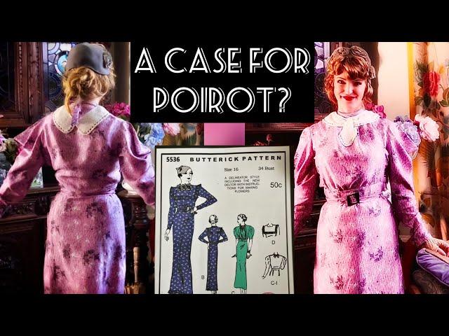 Sewing a 1930s Art Deco Dress from WW2 Rayon