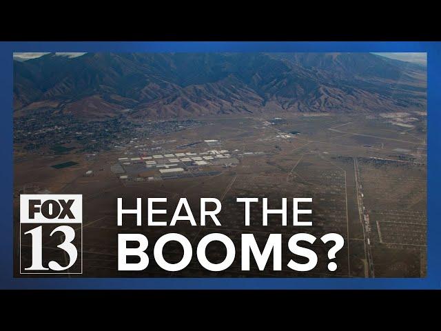 What are those booms heard across Salt Lake Valley?