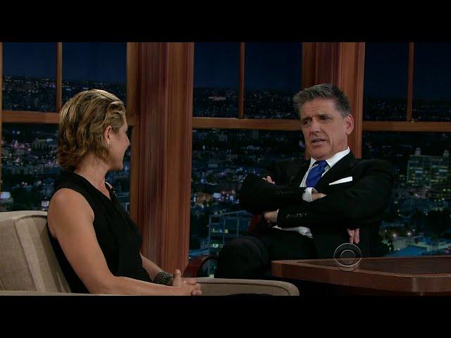 Late Late Show with Craig Ferguson 7/11/2013 Maria Bello, Scott Adsit