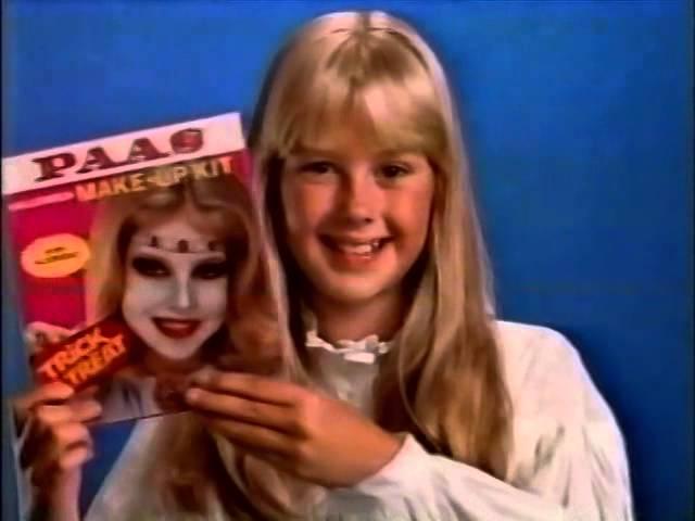 80's Ads: PAAS Halloween Make-Up Kit 1984