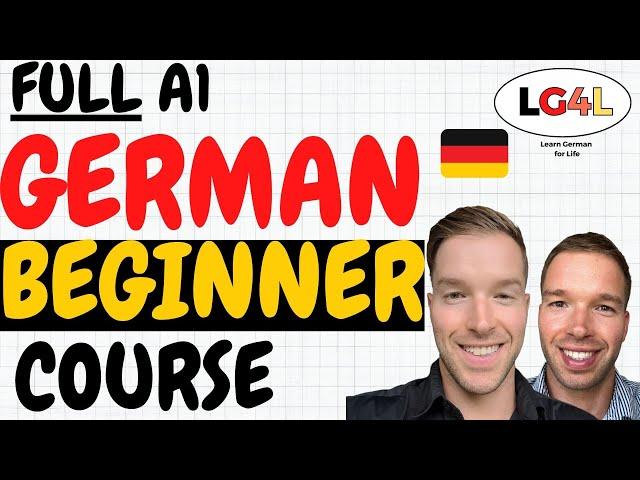 Learn German for Beginners | Full Course |  German Course A1 for Beginners | Learn German for free!