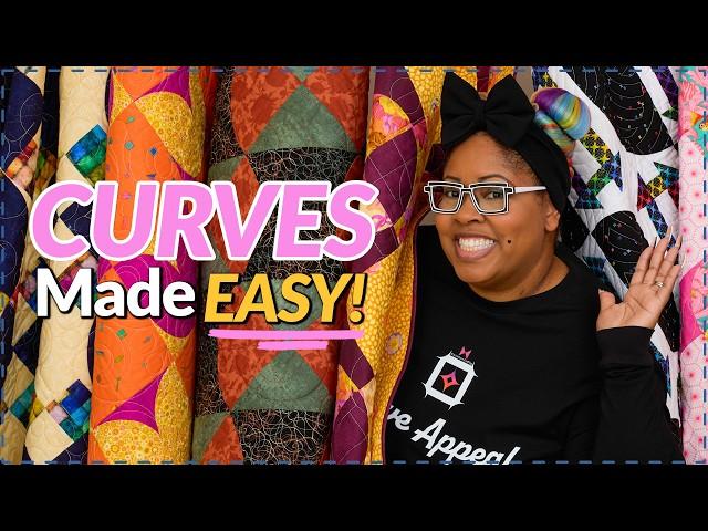 8 NEW Quilts with CURVES from Fabric Café!