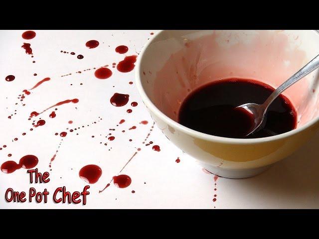 Quick Tips: Fake Blood for Halloween | One Pot Chef