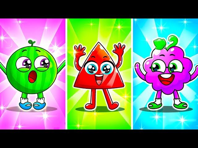 Find My Shapes Song by YUM YUM | Learn Shapes and Color for Kids | YUM YUM - Funny Kids Songs