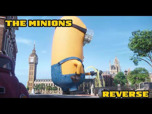 The minions - giant minion scene But reverse