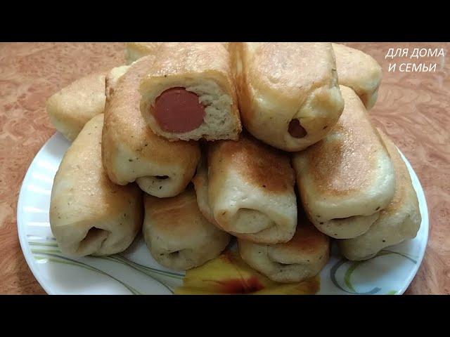 СОСИСКИ в ТЕСТЕ на сковороде. Быстро, Просто и очень ВКУСНО. Экономные рецепты.
