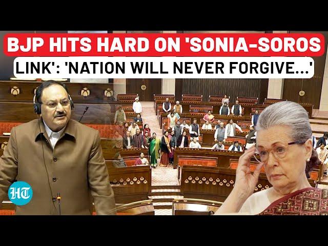 Nadda's Fiery Speech Targets Sonia Gandhi As 'Soros Ties' & Dhankhar Removal Fuel Political Clash