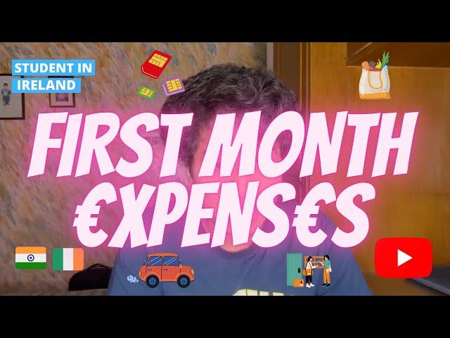 First Month Expenses In Ireland||Best Money Saving Tricks ||How Much Money to Carry for First Month