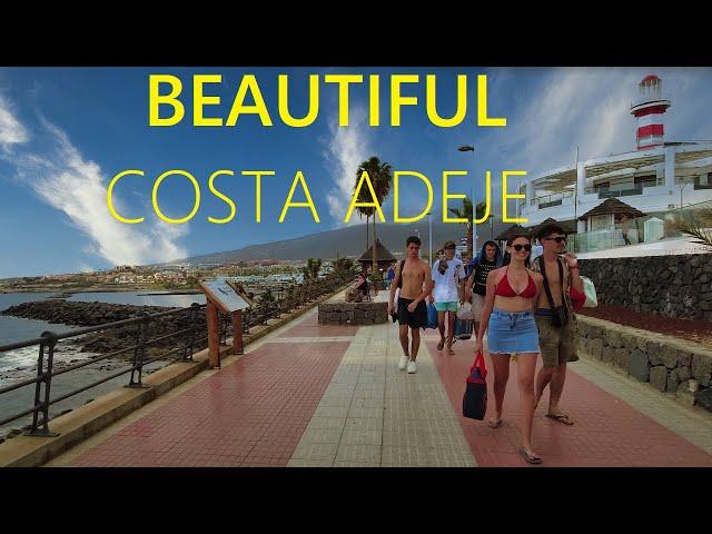 Costa Adeje Tenerife Spain 2024  Beautiful Walking Tour in Canary Islands [4K UHD]