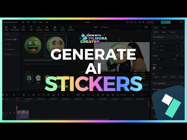 Generate AI Stickers Using Filmora