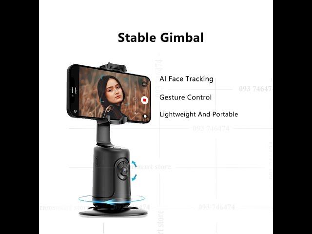 Smart 360° Rotation Gimbal Stabilizer For Smartphone Desktop Follow-up Tracking Gimbal